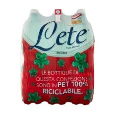 Lete   Acqua Minerale Effervescente Naturale - 6 bottiglie da 1.5 LT