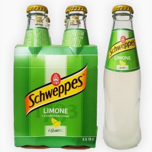Schweppes Limone – Confezione 4 bottiglie da 18 cl
