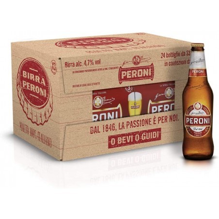 Peroni Birra Lager 33 cl – Confezione   da24 bottiglie