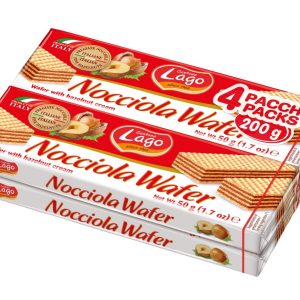 Gastone Lago Wafer Nocciola 200g , 4confezioni da 50 g