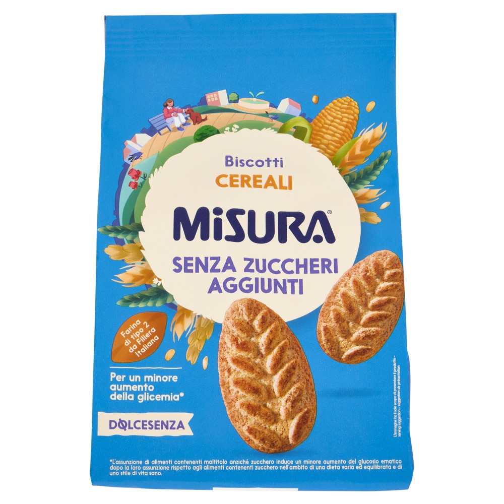 Misura Dolcesenza Biscotti Cereali Senza Zuccheri Aggiunti 300g