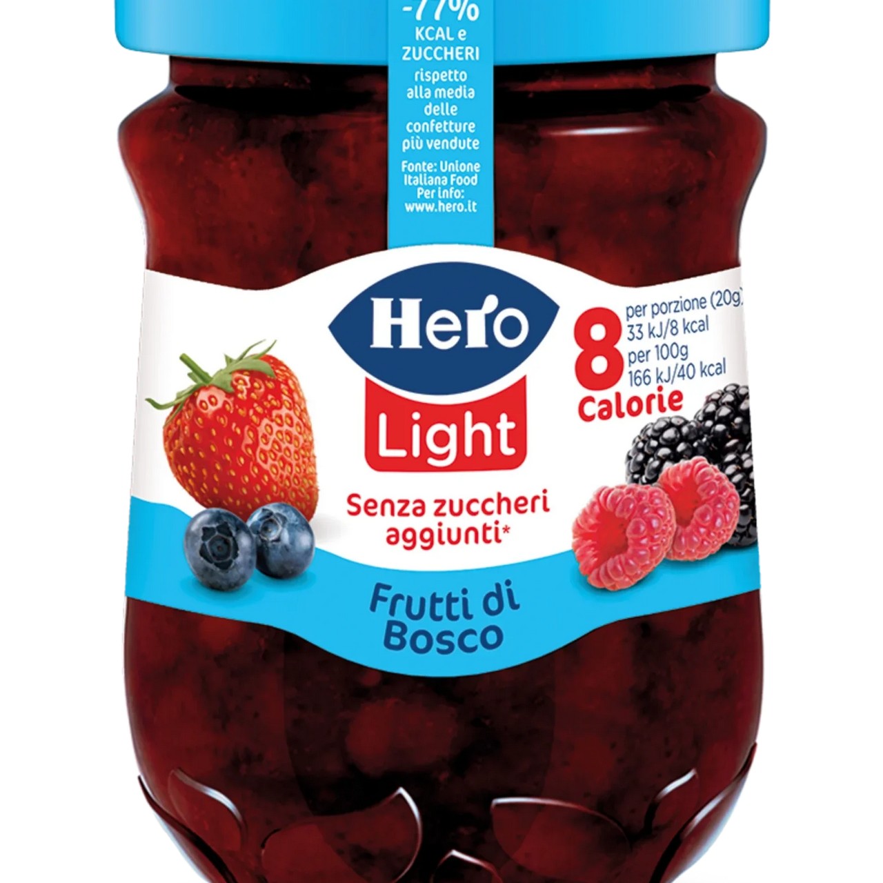 Hero Light Confettura Senza Zuccheri Aggiunti Frutti di Bosco 280g