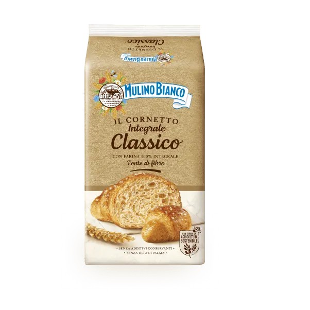 MULINO BIANCO CORNETTI INTEGRALI, 100% FARINA INTEGRALE, 240G