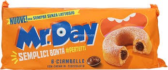 Mr.Day Ciambelle con Crema al Cioccolato Senza Lattosio 300g