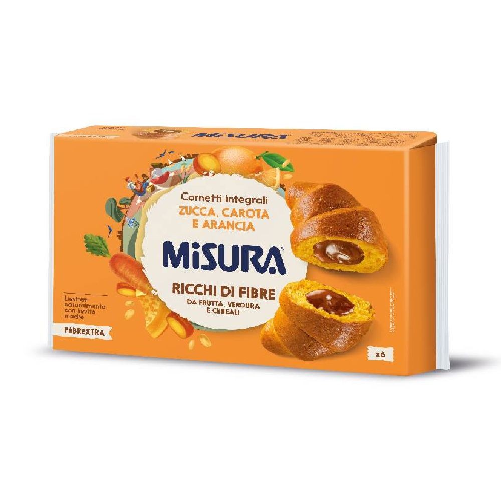 MISURA FIBREXTRA CORNETTI INTEGRALI ZUCCA, CAROTA E ARANCIA 300GR