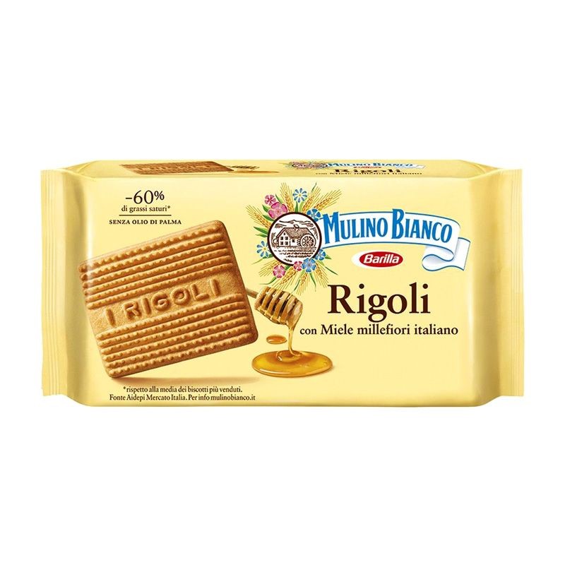 MULINO BIANCO RIGOLI,BISCOTTI CON MIELE MILLEFIORI ITALIANO, 400G