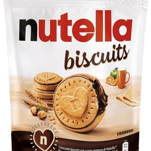 Nutella Biscuits ,Croccanti Biscotti con un Cremoso Ripieno di Nutella, con Farina di Frumento e Zucchero di Canna, Confezione da 304 gr