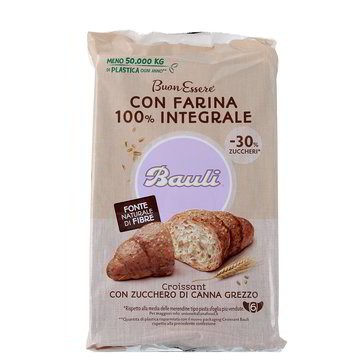 BAULI BUONESSERE CROISSANT CON ZUCCHERO DI CANNA E FARINA INTEGRALE 222G