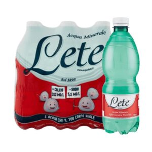 Lete   Acqua Minerale Effervescente Naturale - 6 bottiglie da 50 CL