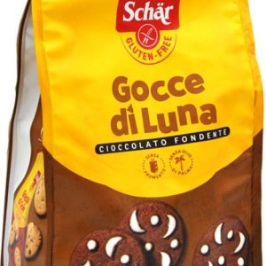 Schär Gocce di Luna,Biscotti di Pasta Frolla al Cacaoe Senza Glutine, 200g