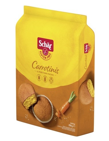 09845-1 Schär Carrotinis, Tortine alla Carota Senza Glutine, 200g