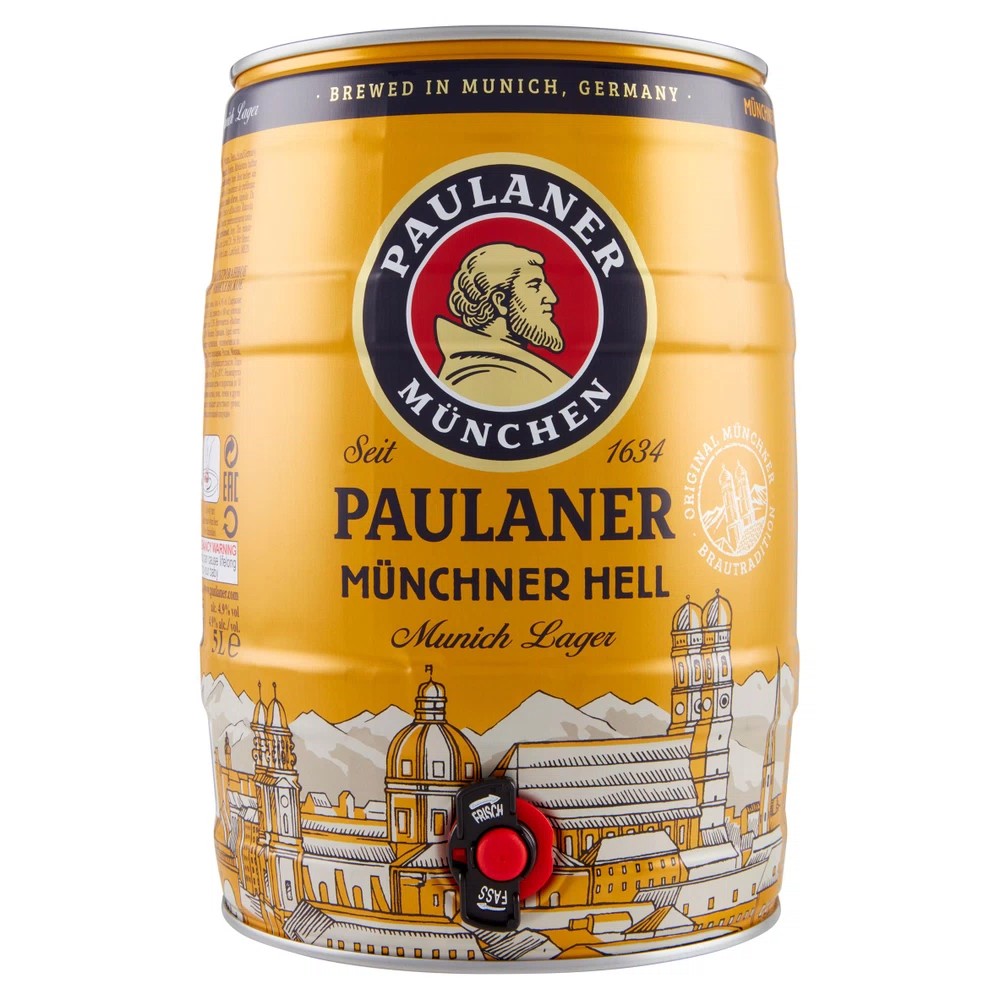PAULANER MUNCHNER HELL BIRRA FUSTO 5LT