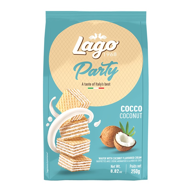Gastone Lago Wafer Party Cocco 250g