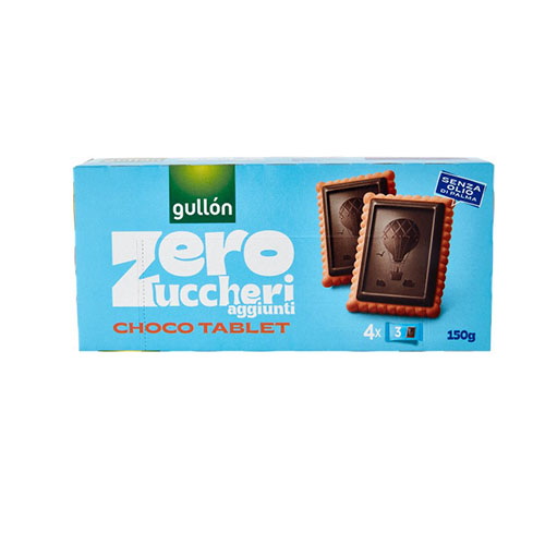 GULLON ZERO ZUCCHERI AGGIUNTI CHOCO TABLET 150GR