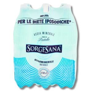 &NBSP ACQUA NATURALE SORGESANA, 6 BOTTIGLIE DA LT 1 LITRO