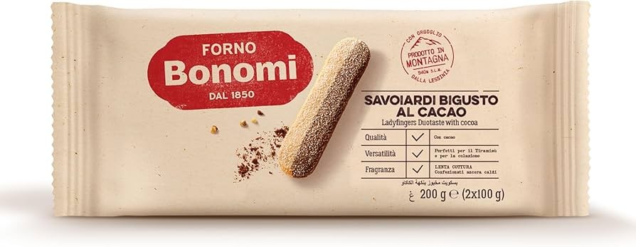 FORNO BONOMI SAVOIARDI BIGUSTO AL CACAO 200GR