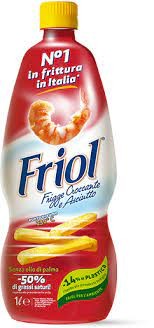FRIOL OLIO PER FRIGGERE, FRIGGE CROCCANTE E ASCIUTTO, BOTTIGLIA PET 1LT