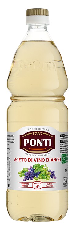 PONTI ACETO DI VINO BIANCO IN BOTTIGLIA PET 1LT