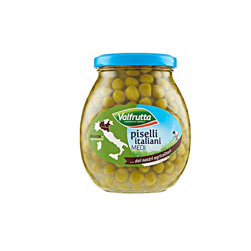 VALFRUTTA PISELLI MEDI IN VETRO 360GR