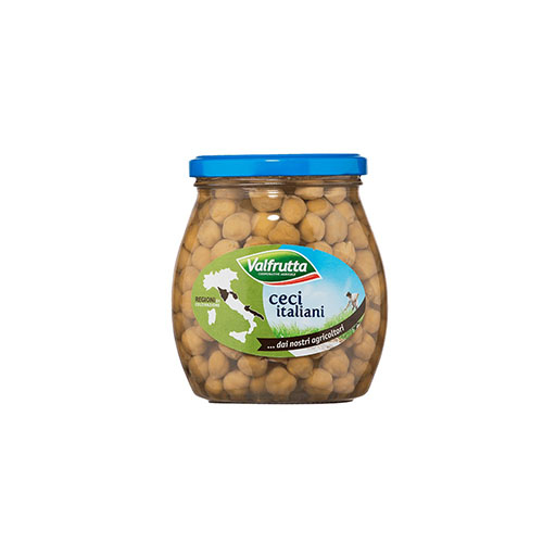 VALFRUTTA CECI IN VETRO 570GR