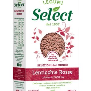 &AMP BSP SELECT LEGUMI LENTICCHIE ROSSE SECCHE IN ASTUCCIO 400GR