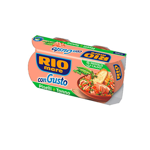 RIO MARE CON GUSTO PISELLI E TONNO GR160X2