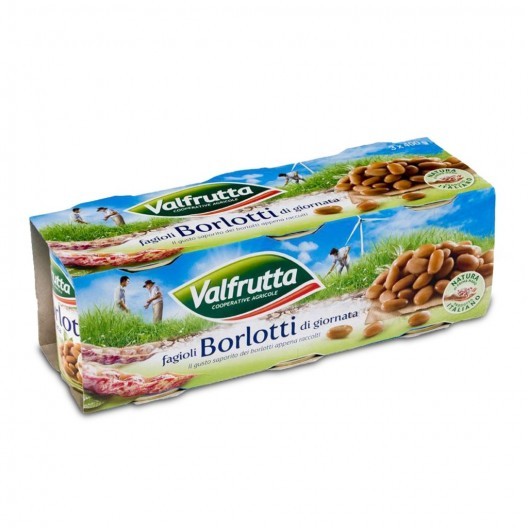 Valfrutta Fagioli Borlotti Italiani in Scatola gr400x3