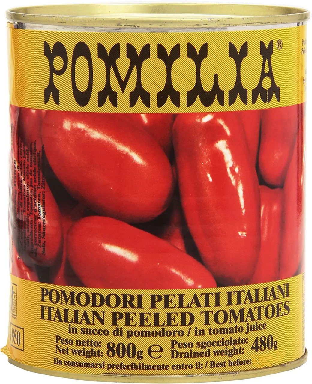 00460-1 Pomilia Pomodori Pelati Italiani 800gr