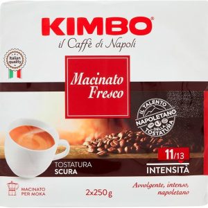 &NBSP KIMBO, IL CAFFè DI NAPOLI, MACINATO FRESCO,CONFEZIONE DA 2 PACCHI DA 250GR, 500GR