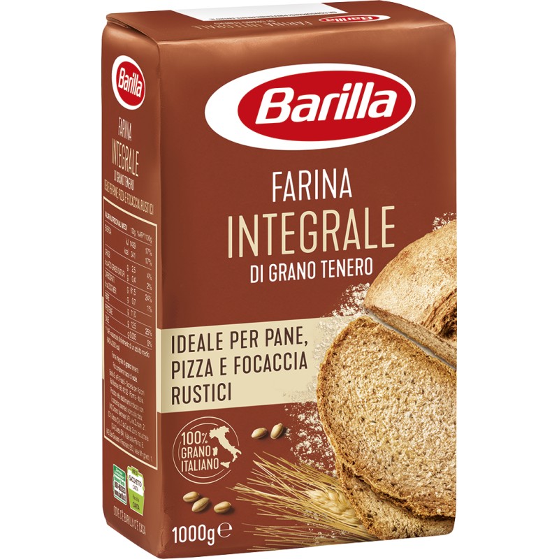 Barilla Farina Integrale di Grano Tenero kg1