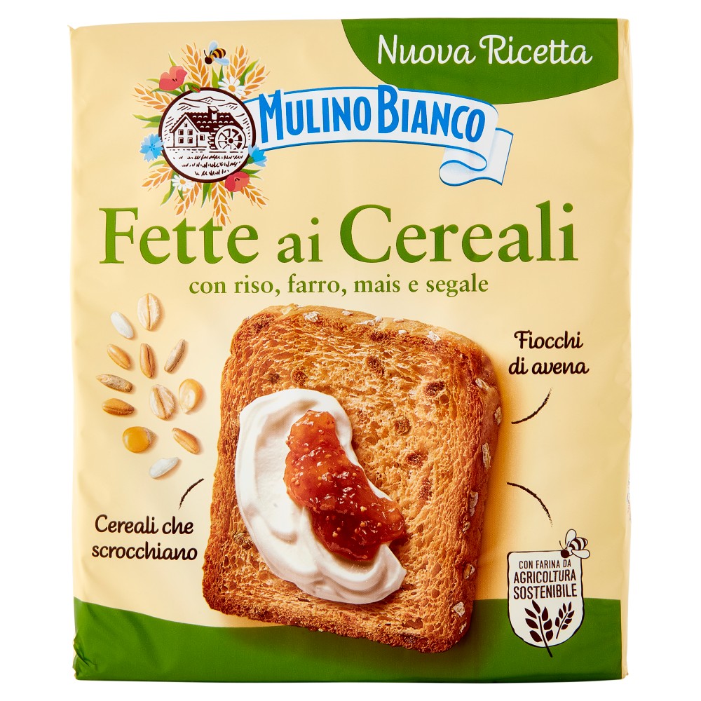 MULINO BAINCO FETTE BISCOTTATE AI CEREALI CON RISO,FARRO,MAIS E SEGALE   315G
