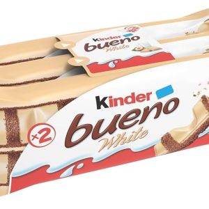 &amp BSP FERRERO KINDER BUENO WHITE MULTIPACK GR117 ( 3 PACCHETTI DA 2 BISCOTTI CIASCUNO)