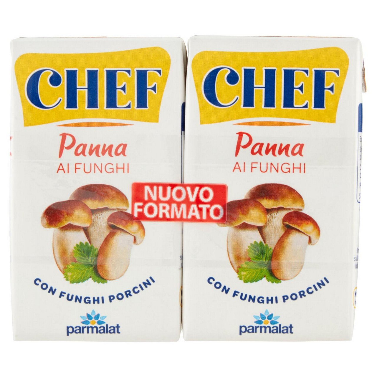 PARMALAT CHEF PANNA AROMATIZZATA AI FUNGHI PORCINI CONFEZIONE DA 2X125ML