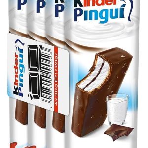 FERRERO KINDER PINGUI& BSP AL CACAO,CONFEZIONE DA 4 MERENDINE, 120GR