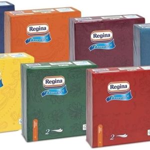 REGINA PROVENCE TOVAGLIOLI DOPPIOVELO&NBSP  COLORI VARI 38X38, CONFEZIONE DA 44 PEZZI&NBSP