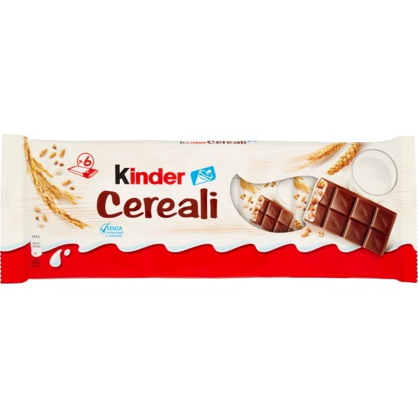 KINDER CEREALI 6 PEZZI 141GR