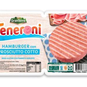 CASA MODENA TENERONI HAMBURGER CON PROSCIUTTO COTTO 150GR
