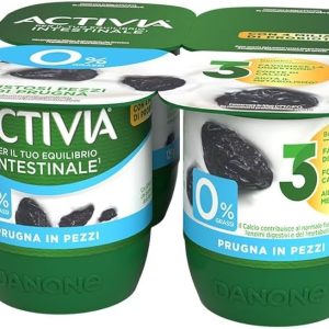 ACTIVIA YOGURT ZERO GRASSI PRUGNA IN PEZZI 4X125GR