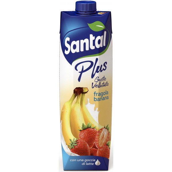SANTAL PLUS SUCCO FRAGOLA BANANA 1LT