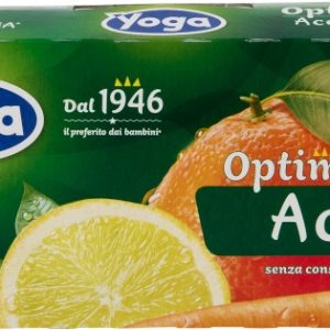 &NBSP YOGA OPTIMUM SUCCHI DI FRUTTA GUSTO ACE, CONFEZIONE CONTIENE 3 BARATTOLI IN BRICK DA 200ML, 600ML