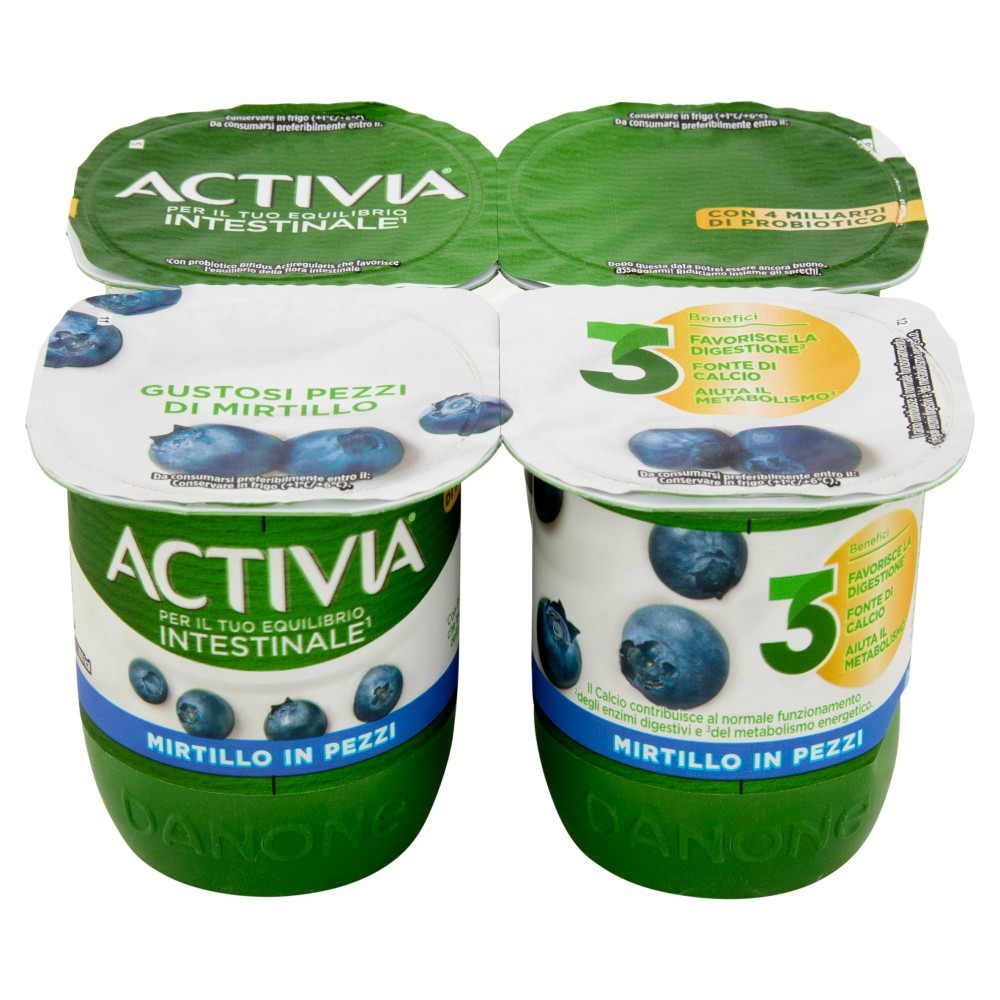 &NBSP ACTIVIA YOGURT MIRTILLO IN PEZZI 4X125GR