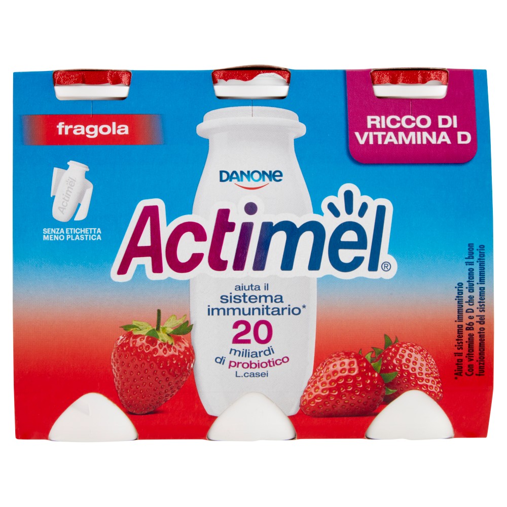 ACTIMEL YOGURT FRAGOLA ML100X6