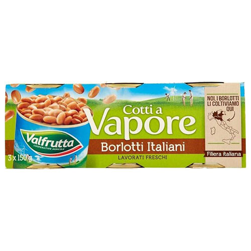 VALFRUTTA BORLOTTI COTTI A VAPORE GR150X3