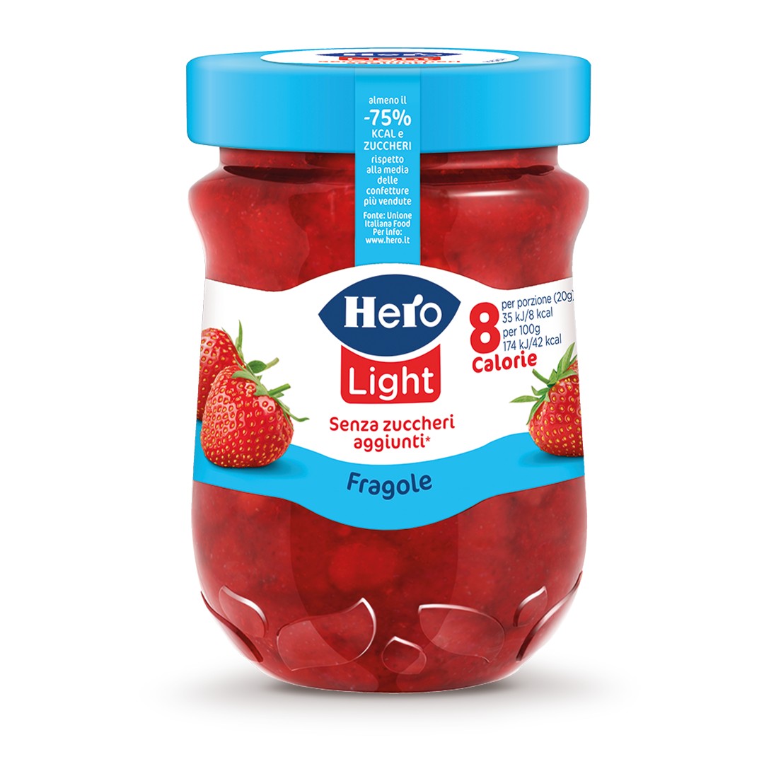 HERO LIGHT SENZA ZUCCHERI AGGIUNTI FRAGOLE 280GR