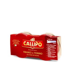 CALLIPPO TRANCI DI TONNO ALL'OLIO DI OLIVA IN VETRO GR70X2