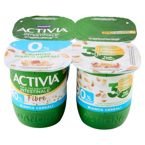 ACTIVIA YOGURT 0% GRASSI BIANCO CEREALI GR125X4