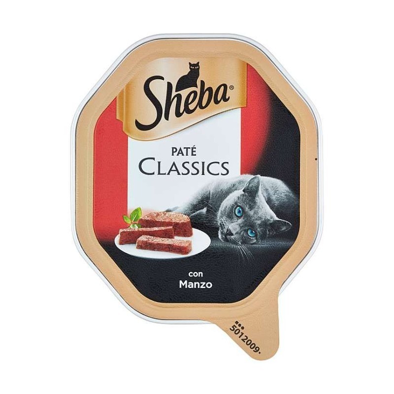 Sheba Gatto Patè Classic s con Manzo 85g