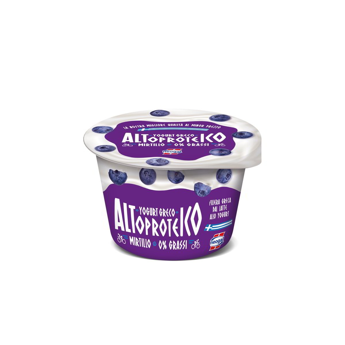 &NBSP NEOGAL ALTOPROTEICO YOGURT GRECO 0% GRASSI MIRTILLO 150GR