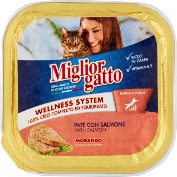 &NBSP MORANDO MIGLIOR GATTO PATè CON SALMONE 100GR