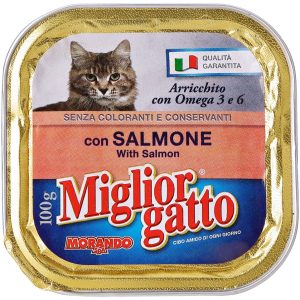 MIGLIOR GATTO VASCHETTA CON SALMONE 100G